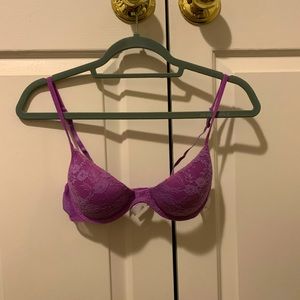 Purple Lace Push-up Bra